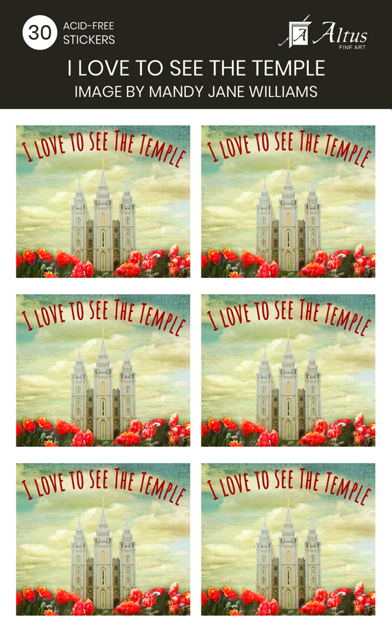 AF - Sticker - I Love To See The Temple sticker set pack of 30<BR>XebJ[ u_aɍsȁv(30) by }fBEWF[EEBAYy{݌Ɂz