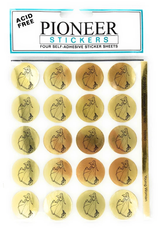CF - Sticker - Young Women Gold - Stickers <BR>Ⴂ@XebJ[ (ۃ^CvES[h)y{݌ɏiz