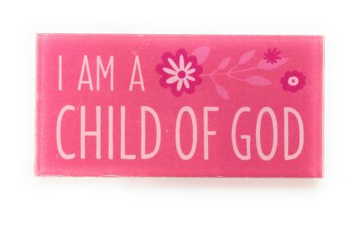 CF - Badge - I am a Child of God Badge Girl - Pink<BR>Хå  ߤΤǤʥԥ󥯡ˡں߸˸¤