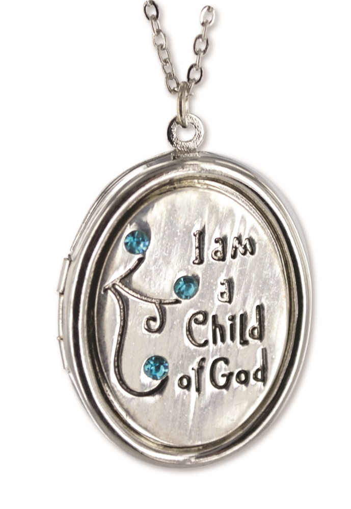 CF - Necklace - Blue Child of God Sparkle Locket <BR> ݂̂ł@Xp[NPbg()@lbNX@y{݌ɏiz