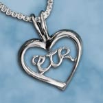 MS - Necklace - Heart - CTR Pendant w/18" Box Chain Necklace<BR>CTR y_g(Vo[925)@y{݌ɏiz